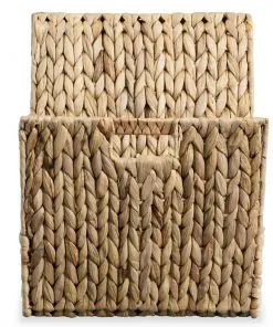 vidaXL Magazine Holder 31x31x31 cm Water Hyacinth