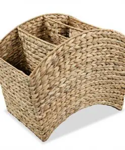 vidaXL Magazine Holder 42x25x33 cm Water Hyacinth