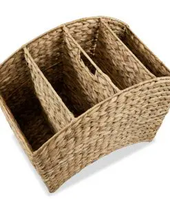 vidaXL Magazine Holder 42x25x33 cm Water Hyacinth