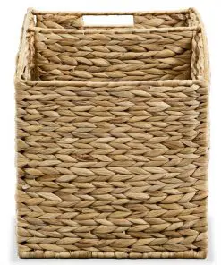 vidaXL Magazine Holder 42x25x33 cm Water Hyacinth