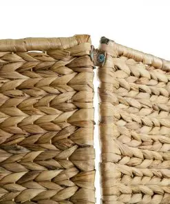 vidaXL 4-Panel Room Divider 154×160 cm Water Hyacinth