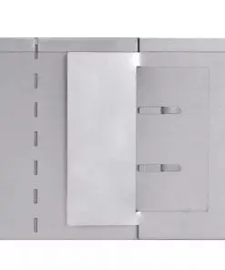 vidaXL Lawn Fence 10 pcs Galvanised Steel 100×20 cm