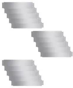 vidaXL Lawn Fence 15 pcs Galvanised Steel 100×20 cm