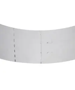 vidaXL Lawn Fence 15 pcs Galvanised Steel 100×20 cm