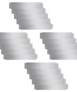 vidaXL Lawn Fence 20 pcs Galvanised Steel 100×20 cm