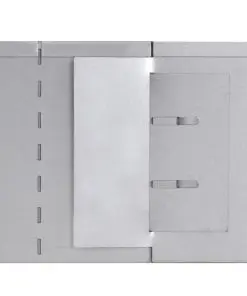 vidaXL Lawn Fence 20 pcs Galvanised Steel 100×20 cm