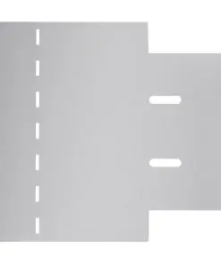 vidaXL Lawn Fence 20 pcs Galvanised Steel 100×20 cm