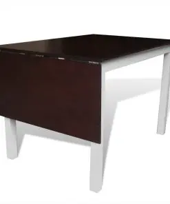 vidaXL Extending Dining Set 7 Pieces Brown and White