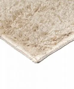 vidaXL Shaggy Area Rug 80×150 cm Beige