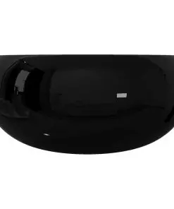 vidaXL Basin Ceramic Round Black 40×15 cm