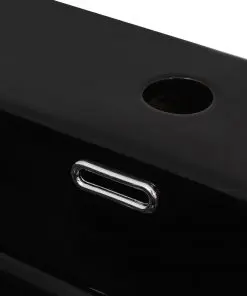 vidaXL Basin with Faucet Hole Ceramic Black 60.5×42.5×14.5 cm