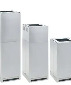 vidaXL Island Range Hood LCD Display Touch Sensor 756 m³/h LED