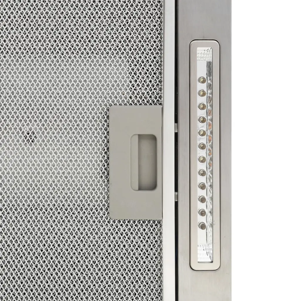 vidaXL Island Range Hood LCD Display Touch Sensor 756 m³/h LED