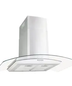 vidaXL Wall Mounted Range Hood 90 cm Stainless Steel 756 m³/h LED