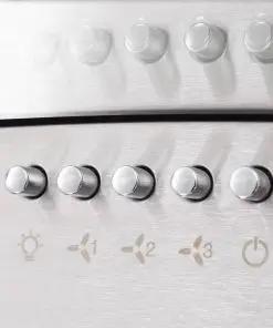 vidaXL Wall Mounted Range Hood 90 cm Stainless Steel 756 m³/h LED