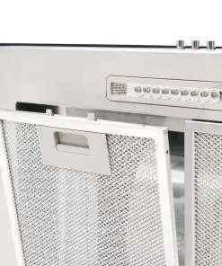 vidaXL Wall Mounted Range Hood 90 cm Stainless Steel 756 m³/h LED