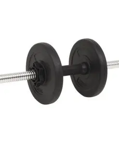 vidaXL Barbell and Dumbbell Set 30 kg