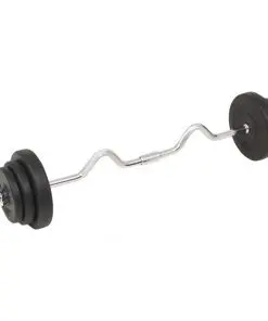 vidaXL Barbell and Dumbbell Set 30 kg