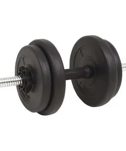 vidaXL Barbell and Dumbbell Set 30 kg