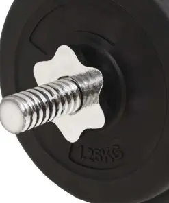 vidaXL Barbell and Dumbbell Set 30 kg