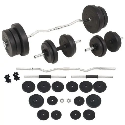 vidaXL Barbell and Dumbbell Set 60 kg