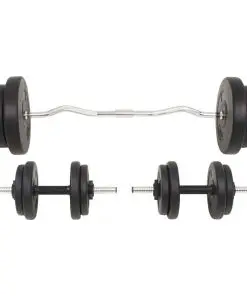 vidaXL Barbell and Dumbbell Set 60 kg