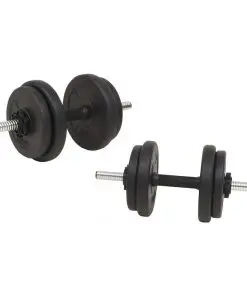 vidaXL Barbell and Dumbbell Set 60 kg