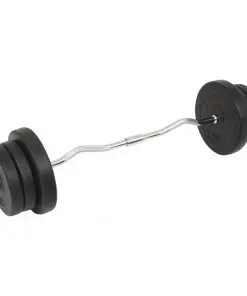 vidaXL Barbell and Dumbbell Set 60 kg