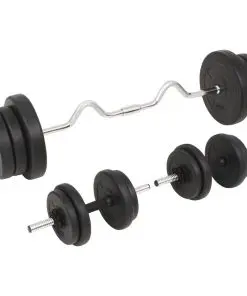 vidaXL Barbell and Dumbbell Set 60 kg