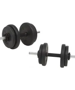 vidaXL Barbell and Dumbbell Set 60 kg