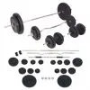 vidaXL Barbell and Dumbbell Set 90 kg