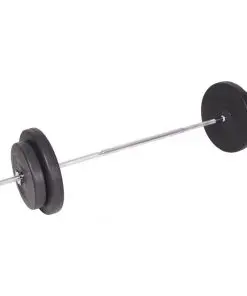 vidaXL Barbell and Dumbbell Set 90 kg