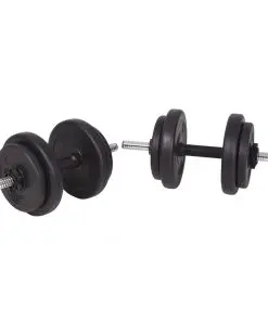 vidaXL Barbell and Dumbbell Set 90 kg