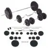 vidaXL Barbell and Dumbbell Set 90 kg