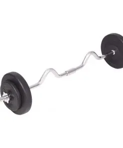 vidaXL Barbell and Dumbbell Set 90 kg