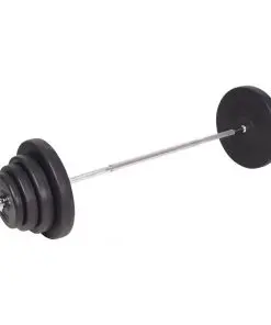 vidaXL Barbell and Dumbbell Set 120 kg