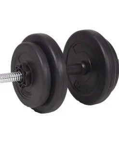 vidaXL Barbell and Dumbbell Set 120 kg