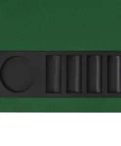 vidaXL 8-Player Folding Poker Tabletop 4 Fold Rectangular Green