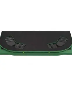 vidaXL 8-Player Folding Poker Tabletop 4 Fold Rectangular Green