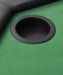 vidaXL 8-Player Folding Poker Table 2 Fold Octagonal Green
