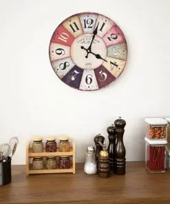 vidaXL Vintage Wall Clock Colourful 30 cm