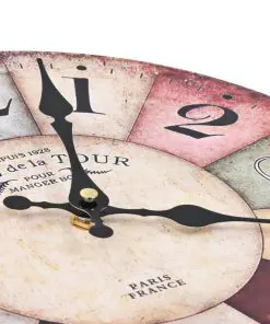 vidaXL Vintage Wall Clock Colourful 30 cm