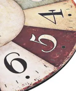 vidaXL Vintage Wall Clock Colourful 30 cm