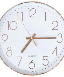 vidaXL Wall Clock 30 cm Rose Gold