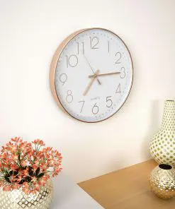 vidaXL Wall Clock 30 cm Rose Gold