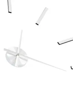vidaXL 3D Wall Clock Modern Design 100 cm XXL Silver