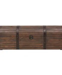 vidaXL Storage Chest Solid Wood Vintage Style 120x30x40 cm