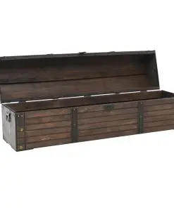 vidaXL Storage Chest Solid Wood Vintage Style 120x30x40 cm