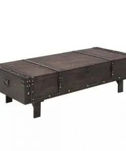vidaXL Coffee Table Solid Wood Vintage Style 120x55x35 cm