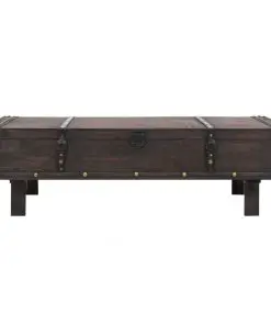 vidaXL Coffee Table Solid Wood Vintage Style 120x55x35 cm